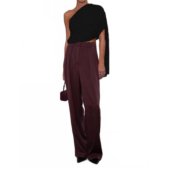 NEW PARENTEZI elsa asymmetrical top in black